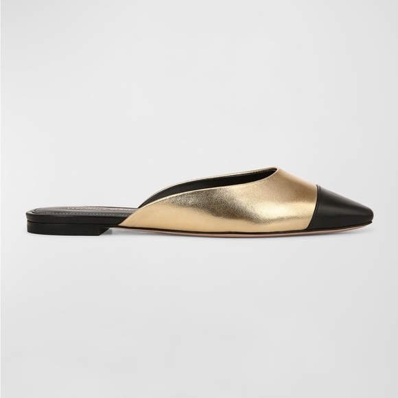 Veronica Beard Shoes - VERONICA BEARD
Carlotta Leather Ballerina Mules NWOT